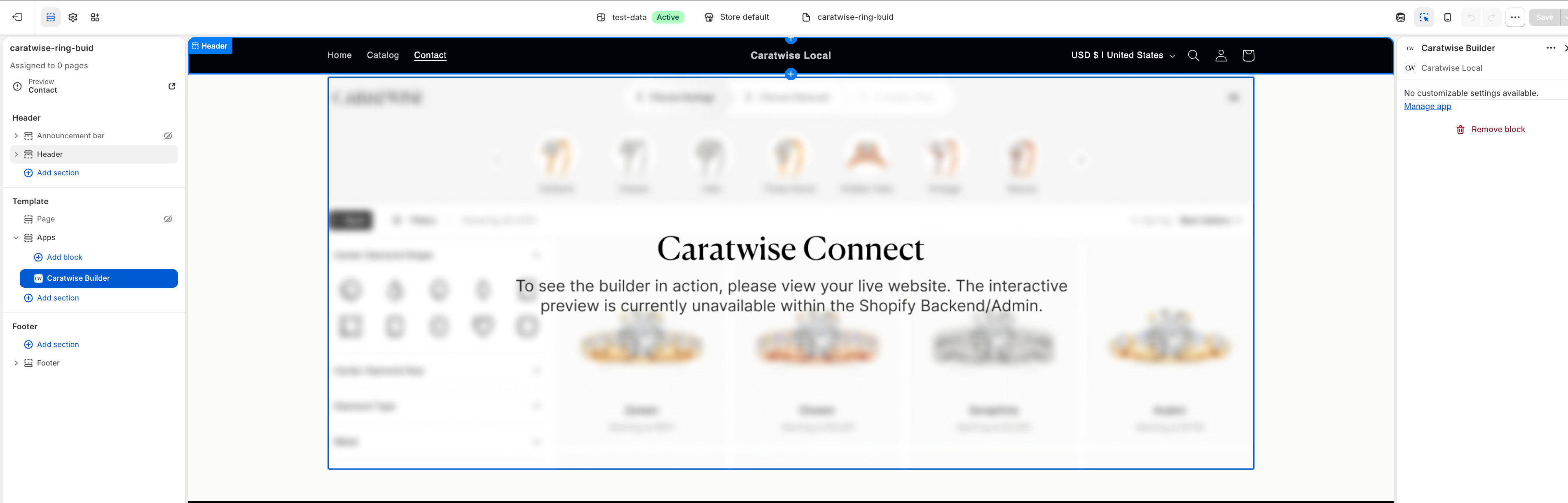 Builder Page App Block