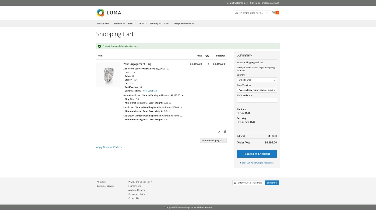 Cart Page Screenshot Placeholder