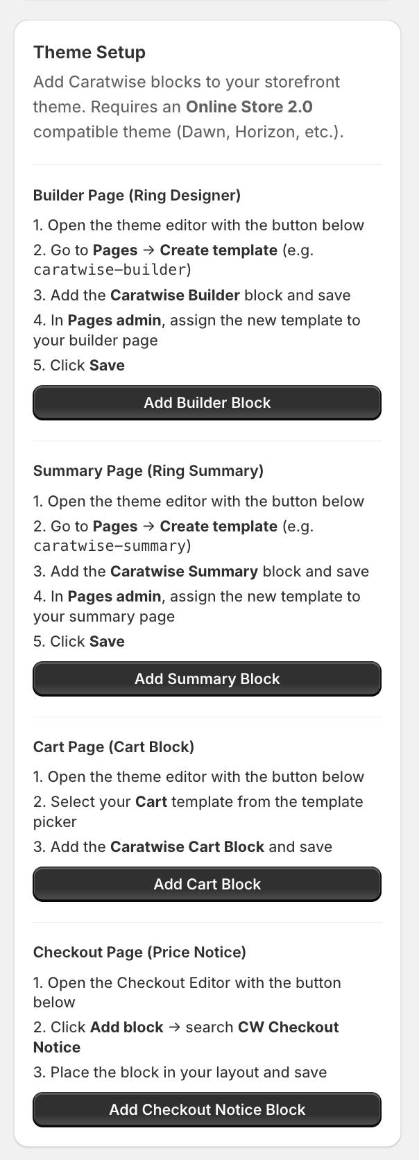 Full Theme Setup Reference