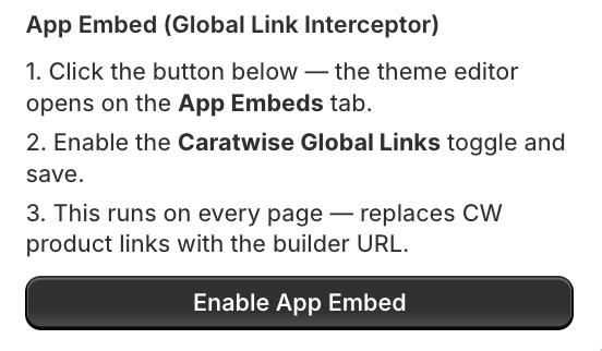 App Embed Block